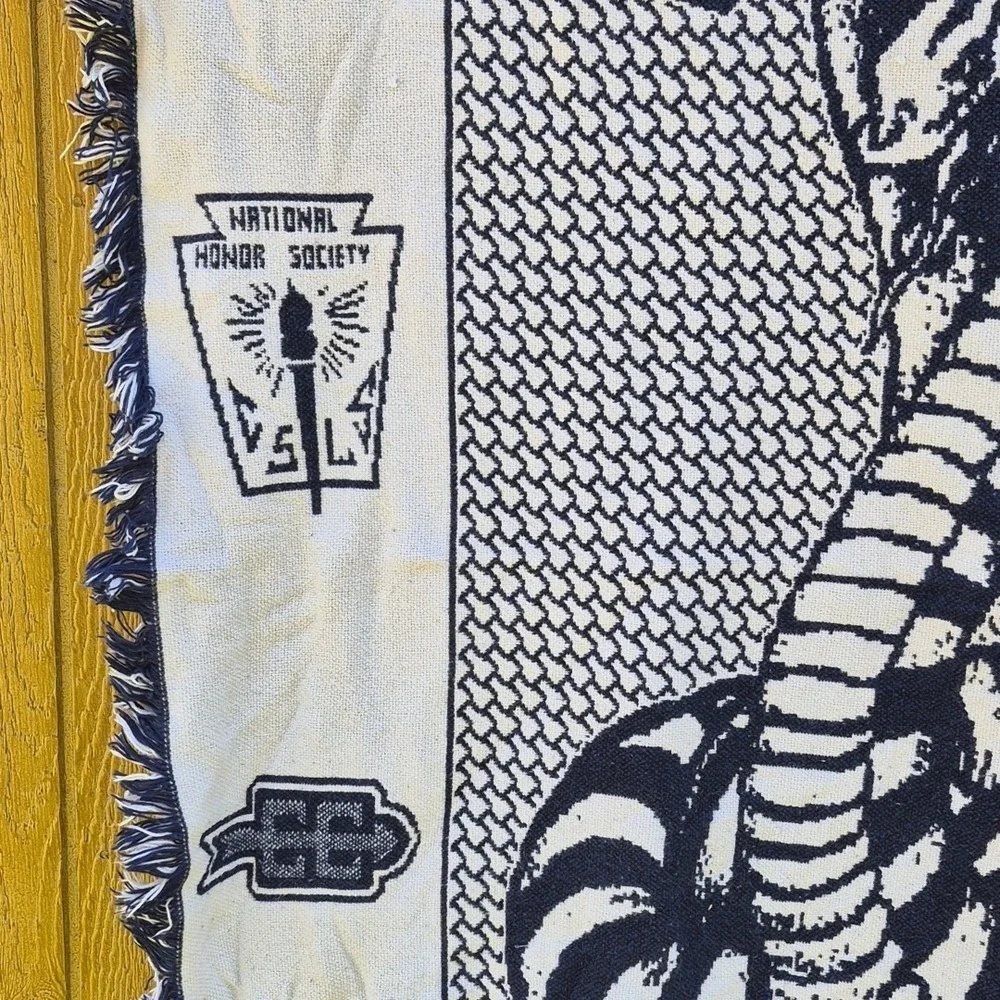 Woven Wall Hanging Banket Council High School Cobra Mascot